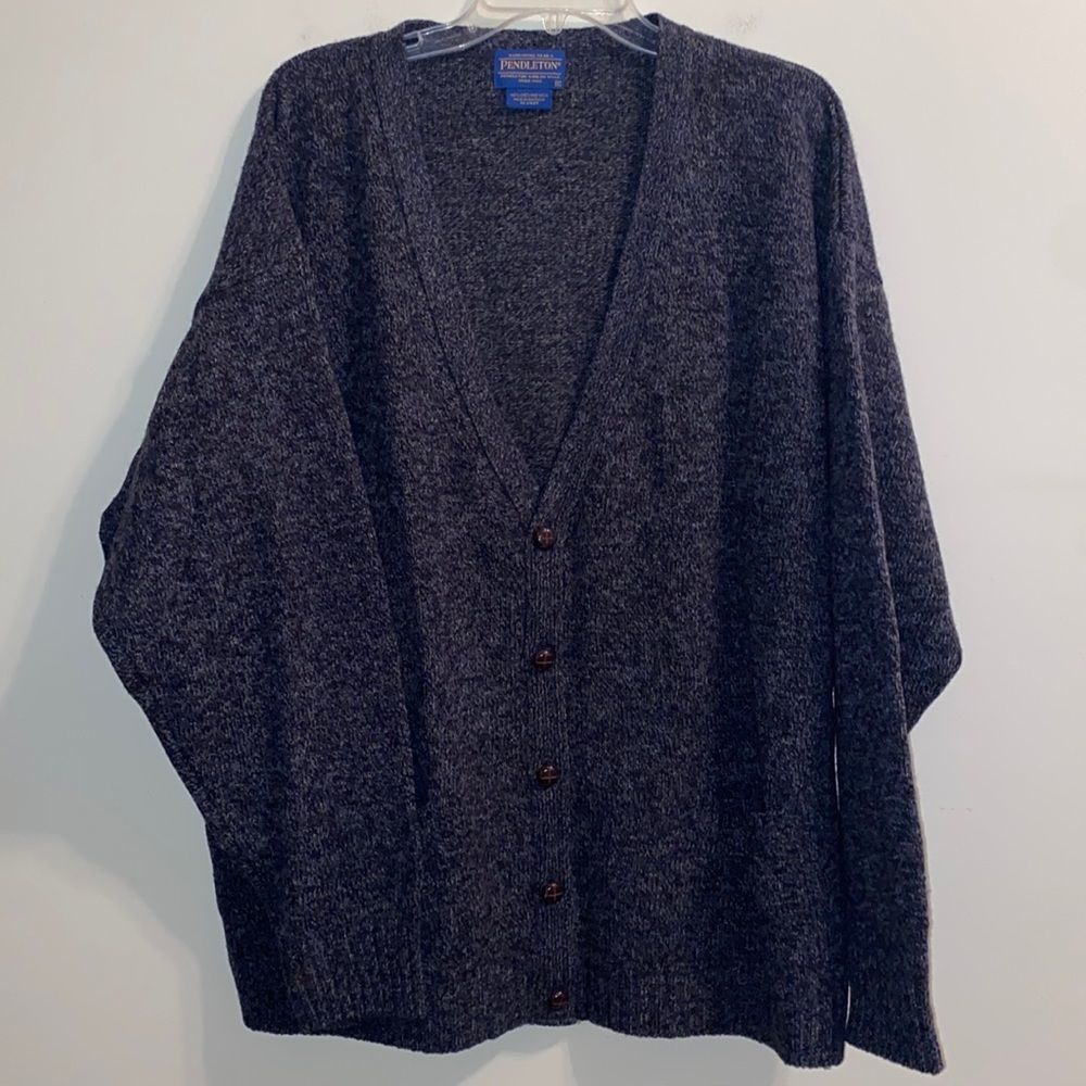 Pendleton 100% Shetland Wool men’s cardigan sweater xl
